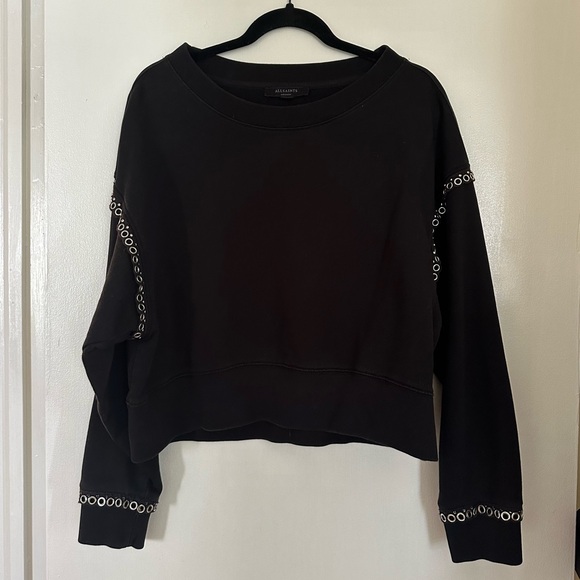 AllSaints crew neck pullover sweatshirt - Picture 3 of 9